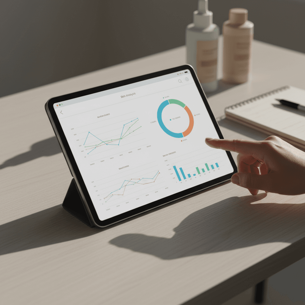 Digital skin analysis and personalized strategy consultation