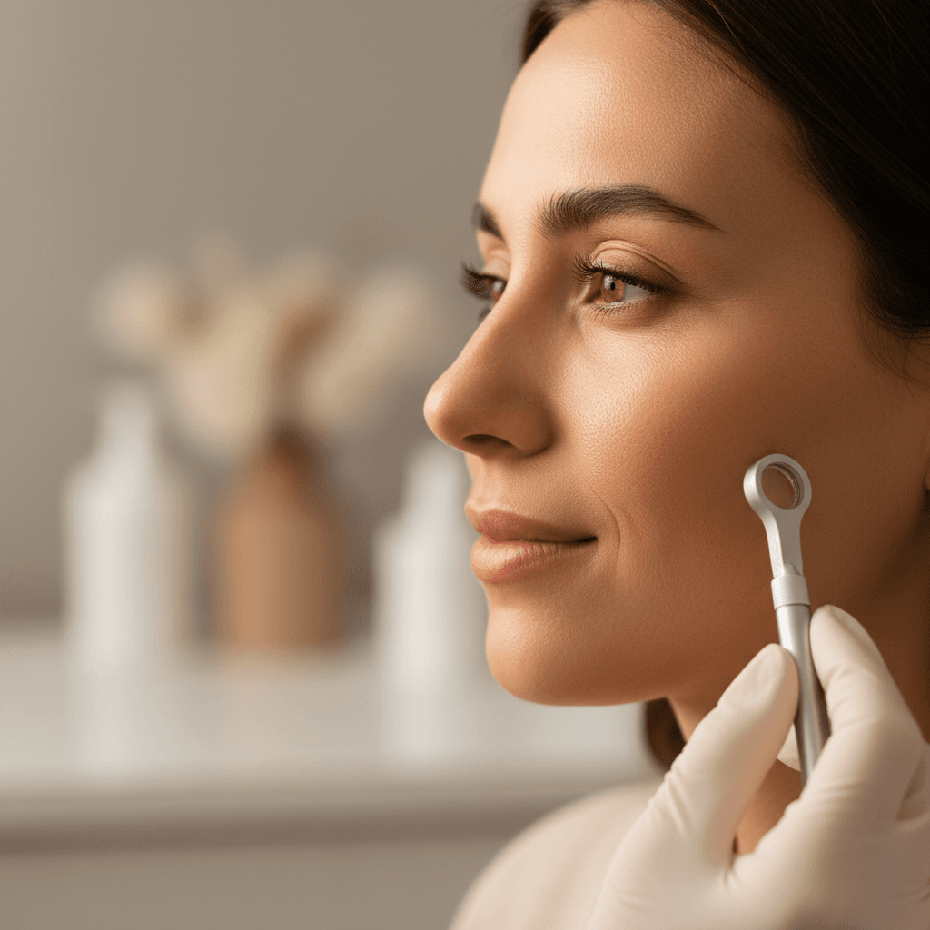 Skin care consultation with clinical evaluation